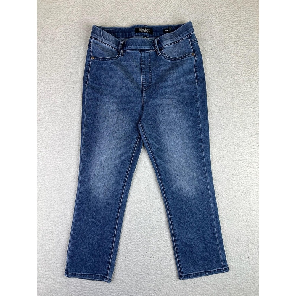 Judy Blue Skinny Fit Capri Jeans Womens 7/28 Medium Wash Mid Rise JB78111 MD